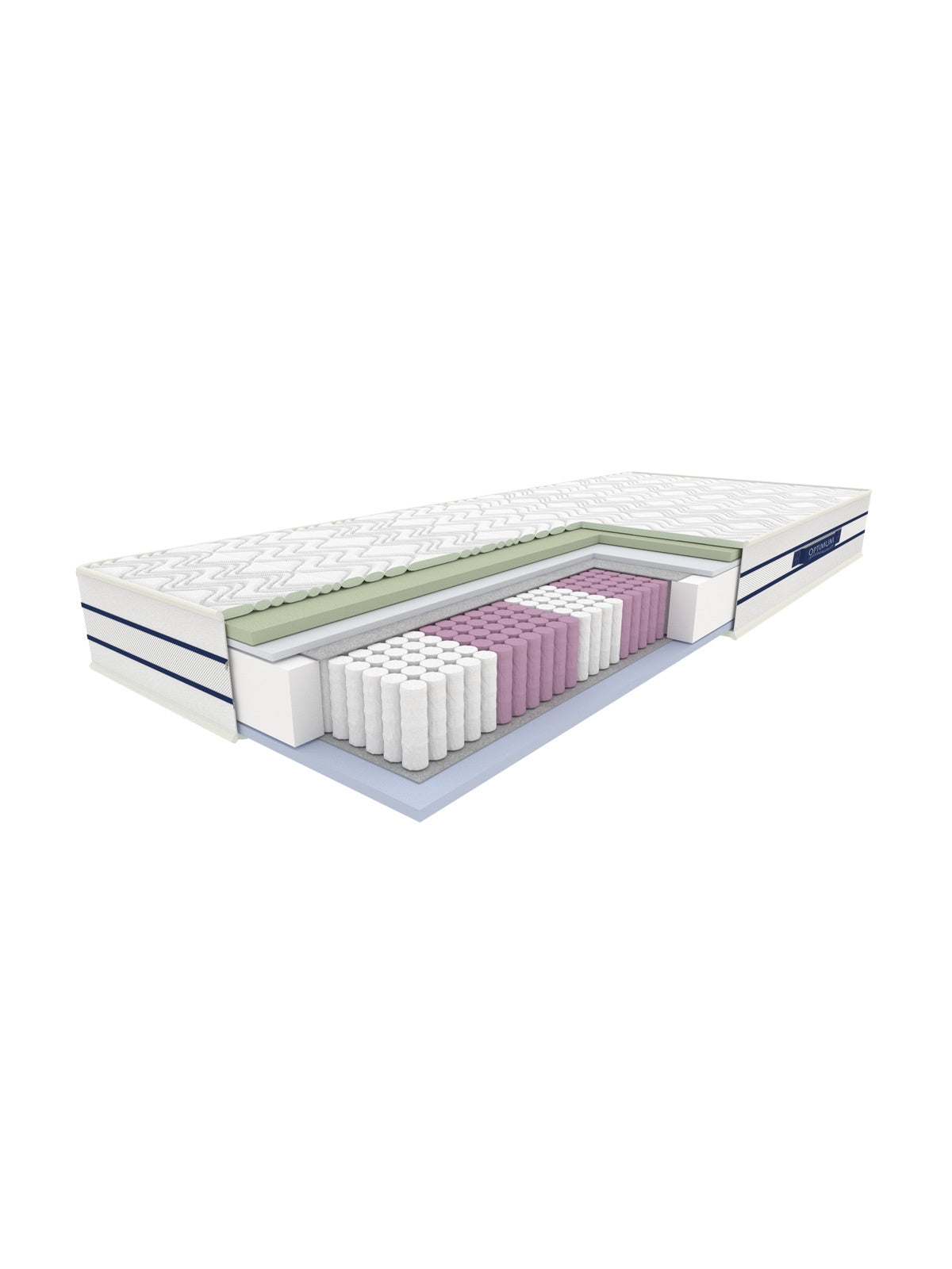 Opal kapszula rugós matrac 160x200 H2 profilozott habbal és 3D szellőzőhálós borítással