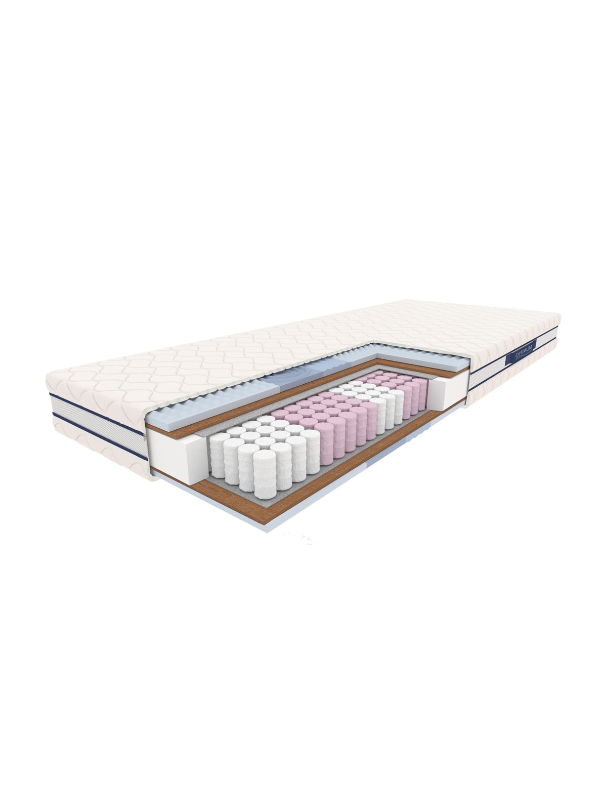 Obsydian rugós-kókusz matrac 180x200 Bamboo huzattal és 3D szellőzéssel