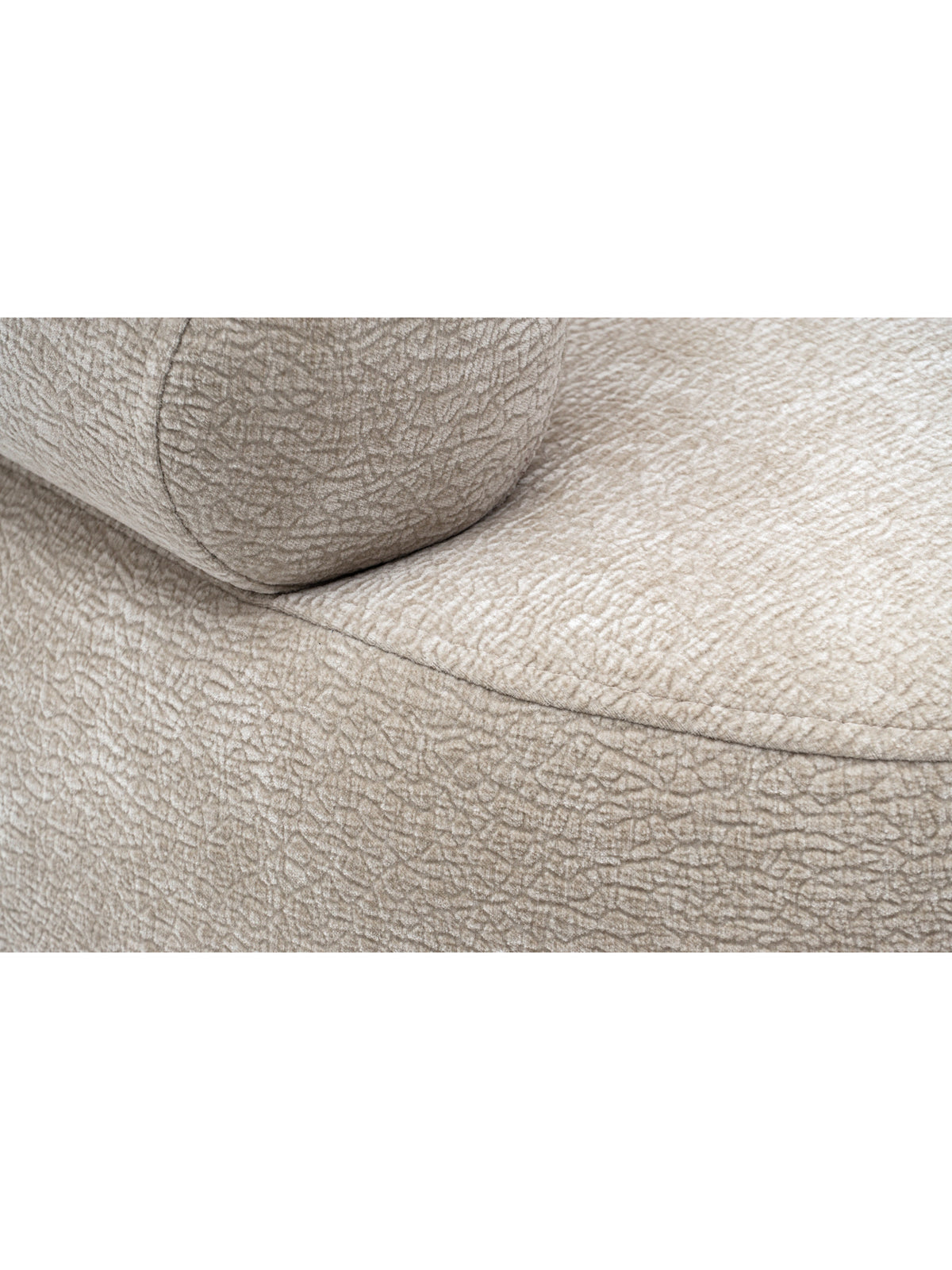 Beige Melos forgatható pihenőfotel Dress me 15 szenil kárpittal, anyag részlet