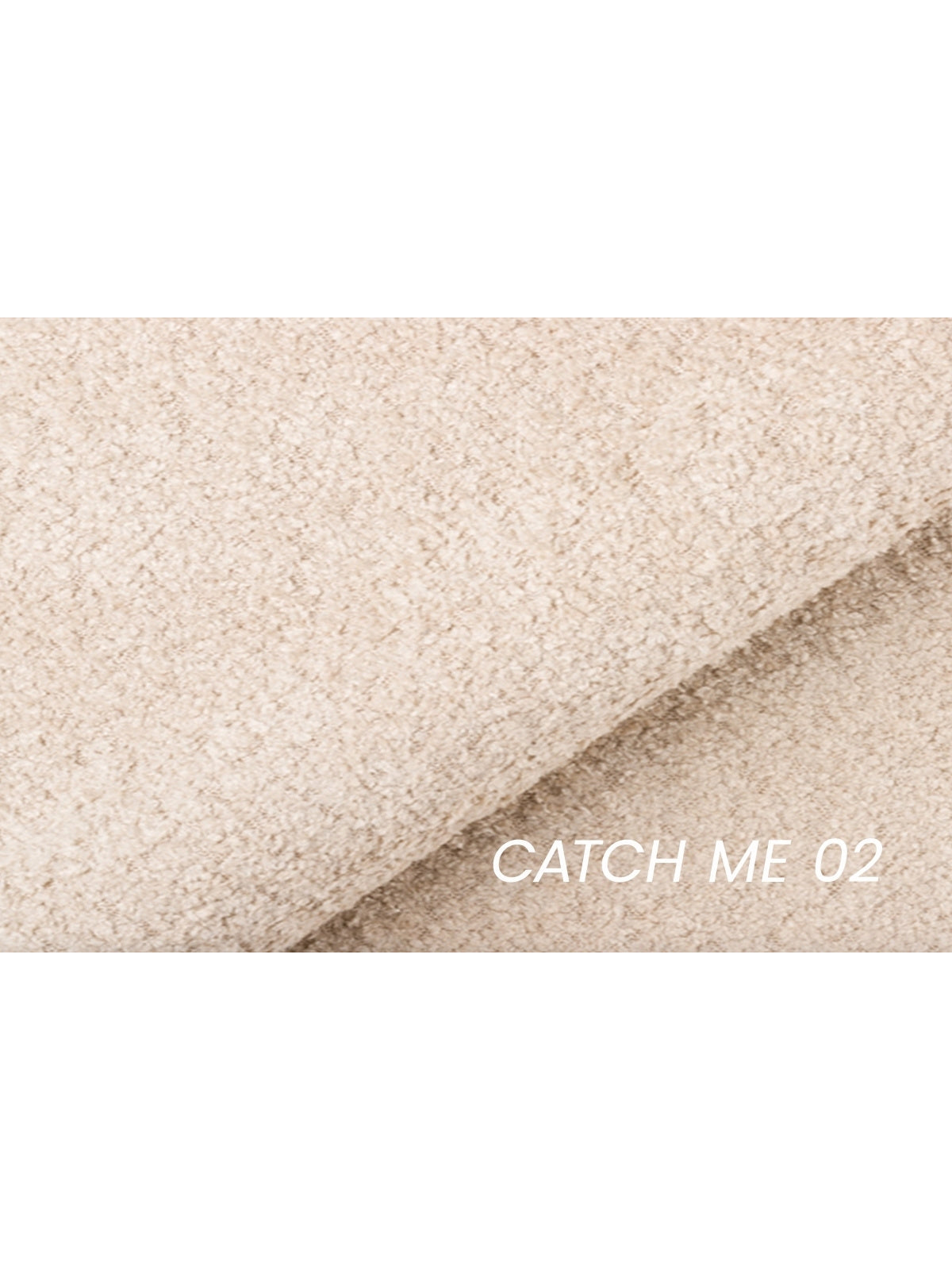 Skindi forgós pihenőfotel bézs boucle Catch Me 02 anyagból, anyag részlet
