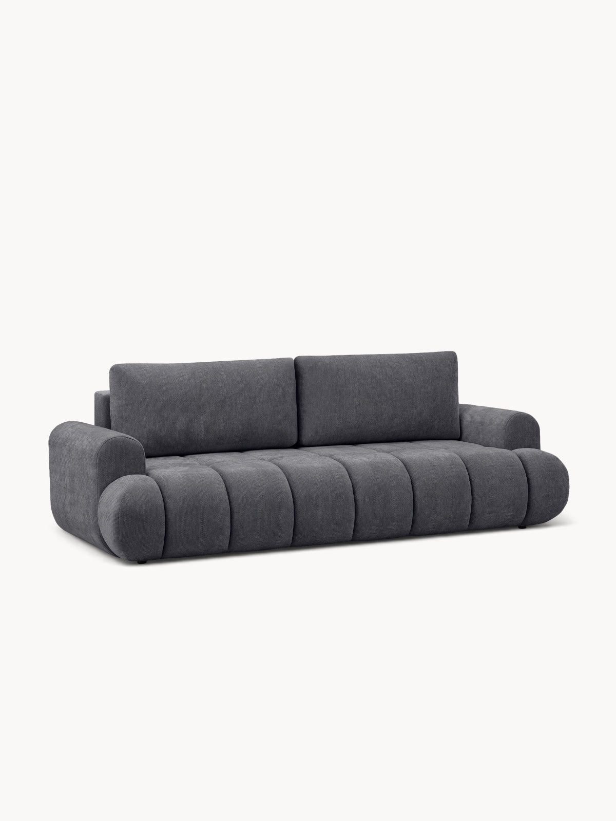 Lutario kihúzható kanapé szürke Vibe 95 szenil anyaggal elölnézetben
