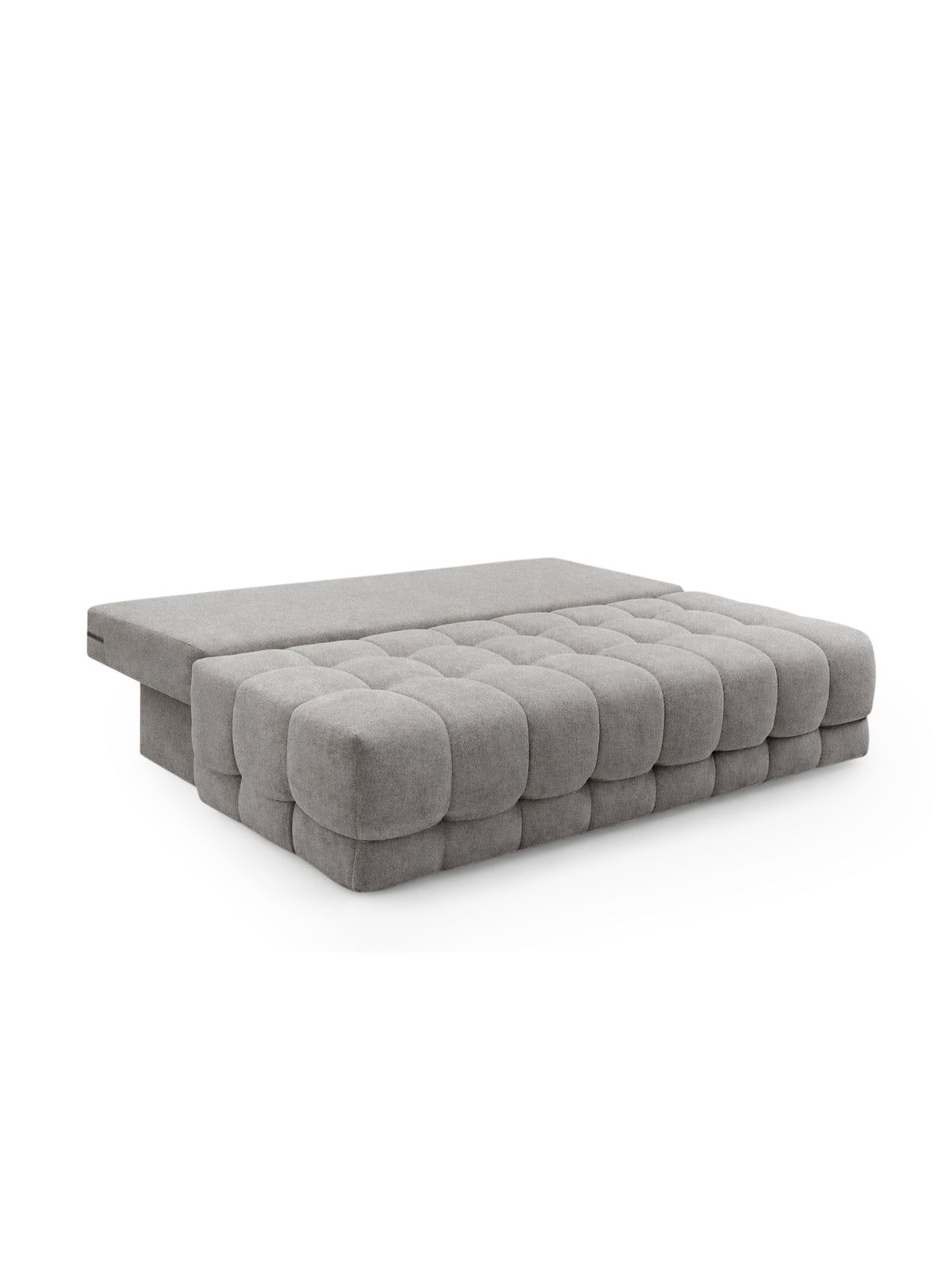Tuko kihúzható kanapé szürke Murano 847 vízlepergető anyagból, kihajtva