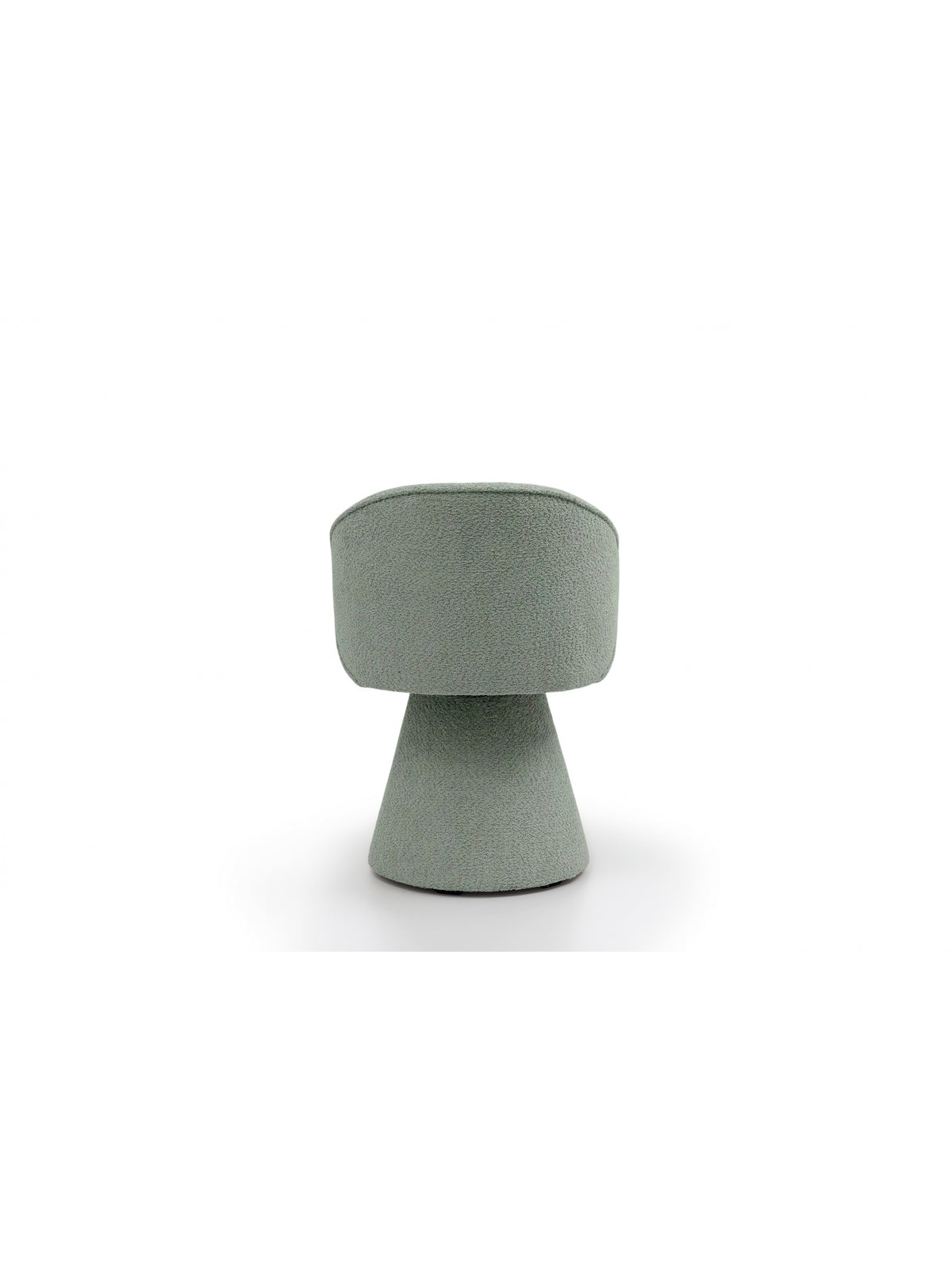 Krzesło tapicerowane Orevi Spin kubełkowe obrotowe w jasnym zielonym boucle