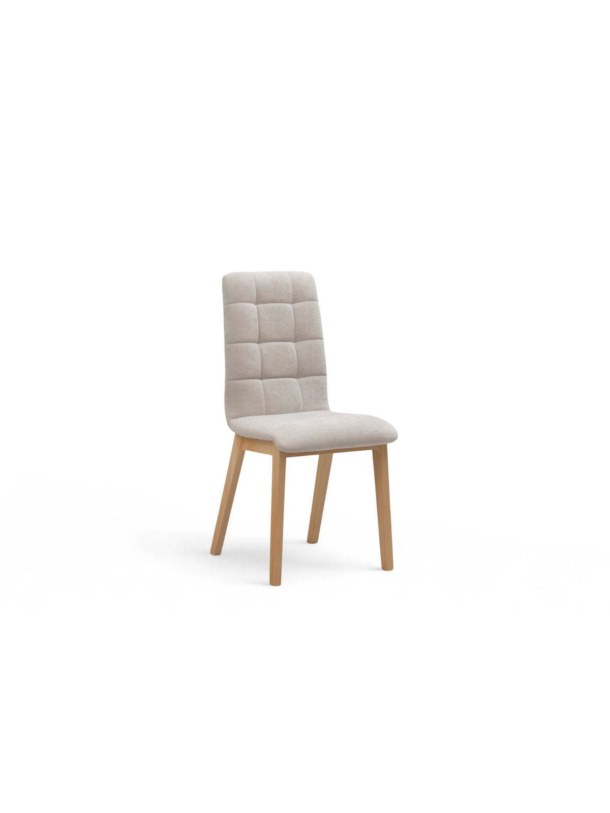 Platinum 4 világosszürke chenille Wind 05 kárpitozott szék bükkfa lábakkal