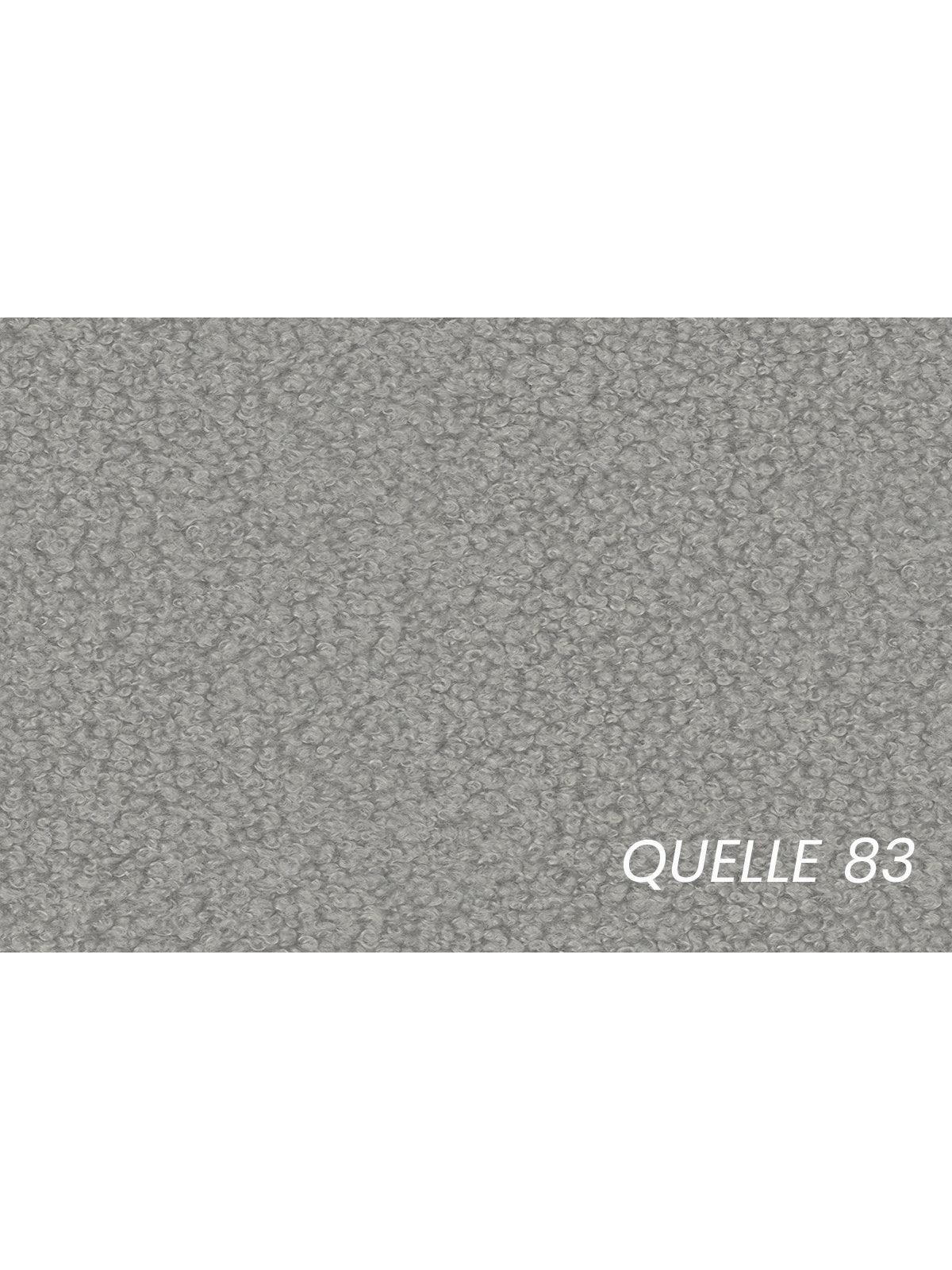 Nirello 180x200 kárpitozott ágy tárolóval, szürke boucle szövet Quelle 83