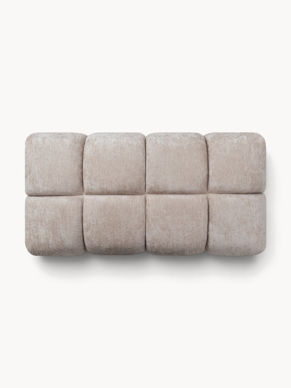 puff kárpitozott Lutario - bézs chenille Vibe 08