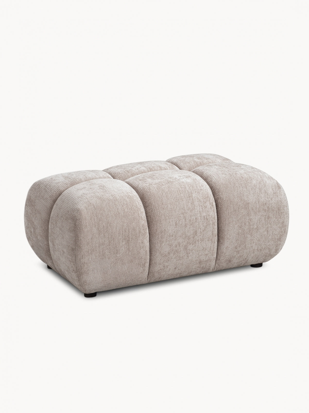 puff kárpitozott Lutario Mini - bézs chenille Vibe 08