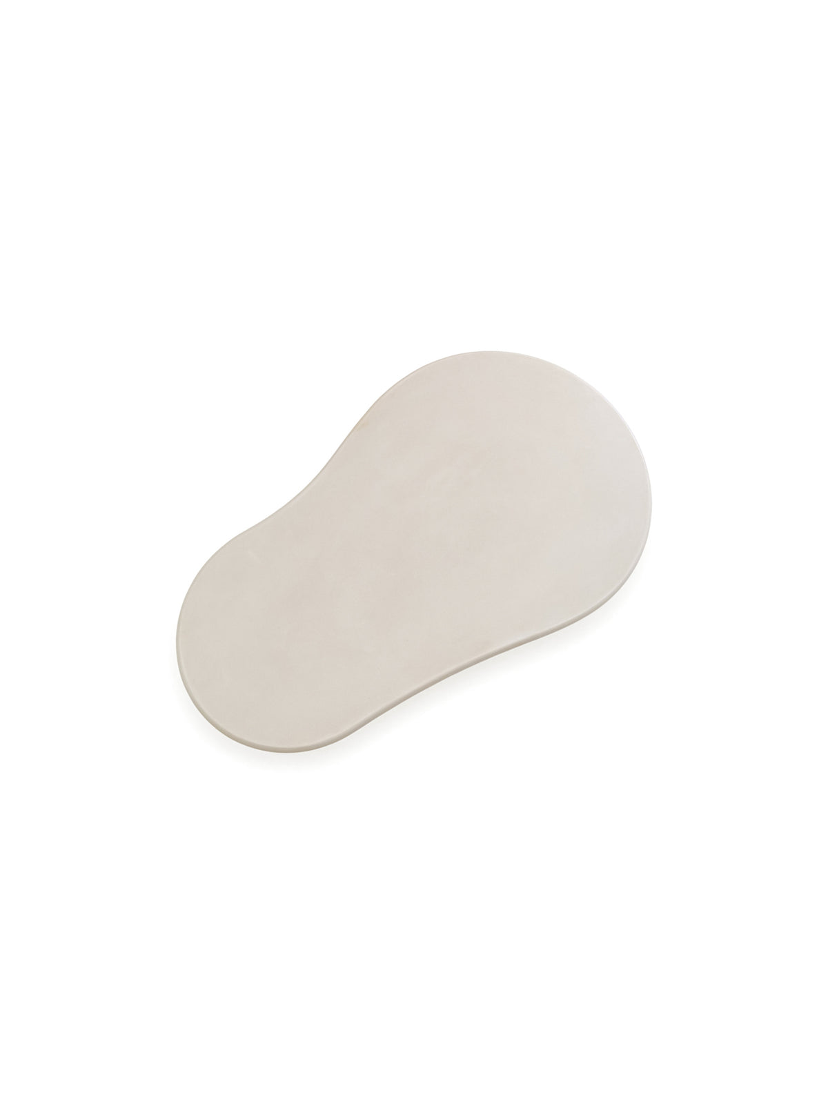 Gisela 130 cm bézs dohányzóasztal mikrocement és MDF lapokkal, felülnézeti kép