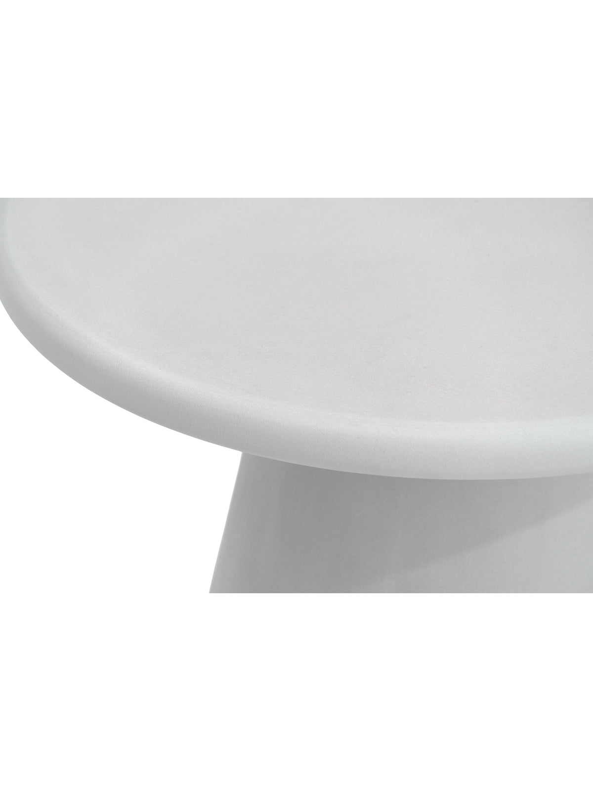 Clav 60 cm világosszürke kör alakú dohányzóasztal mikrocement felülettel