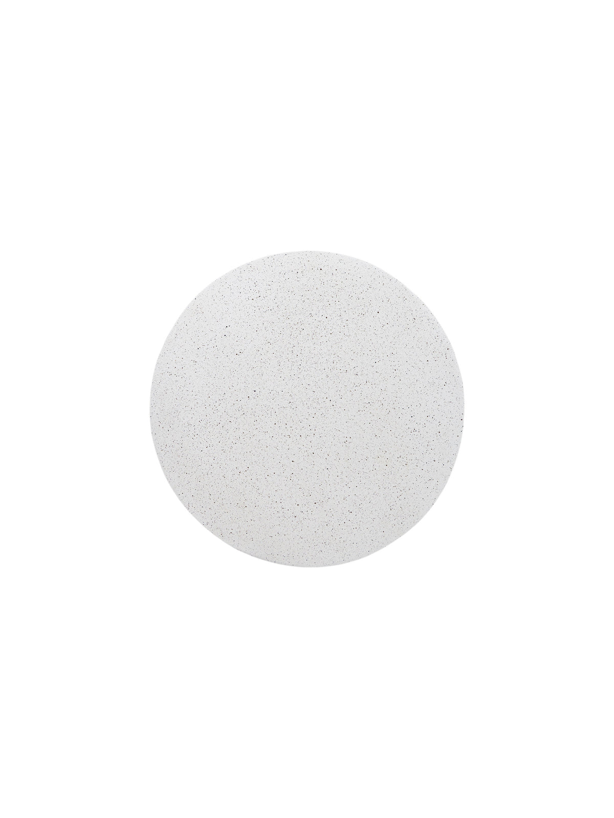 Sintro 54 cm kerek dohányzóasztal fehér terrazzo felülettel, felülnézet