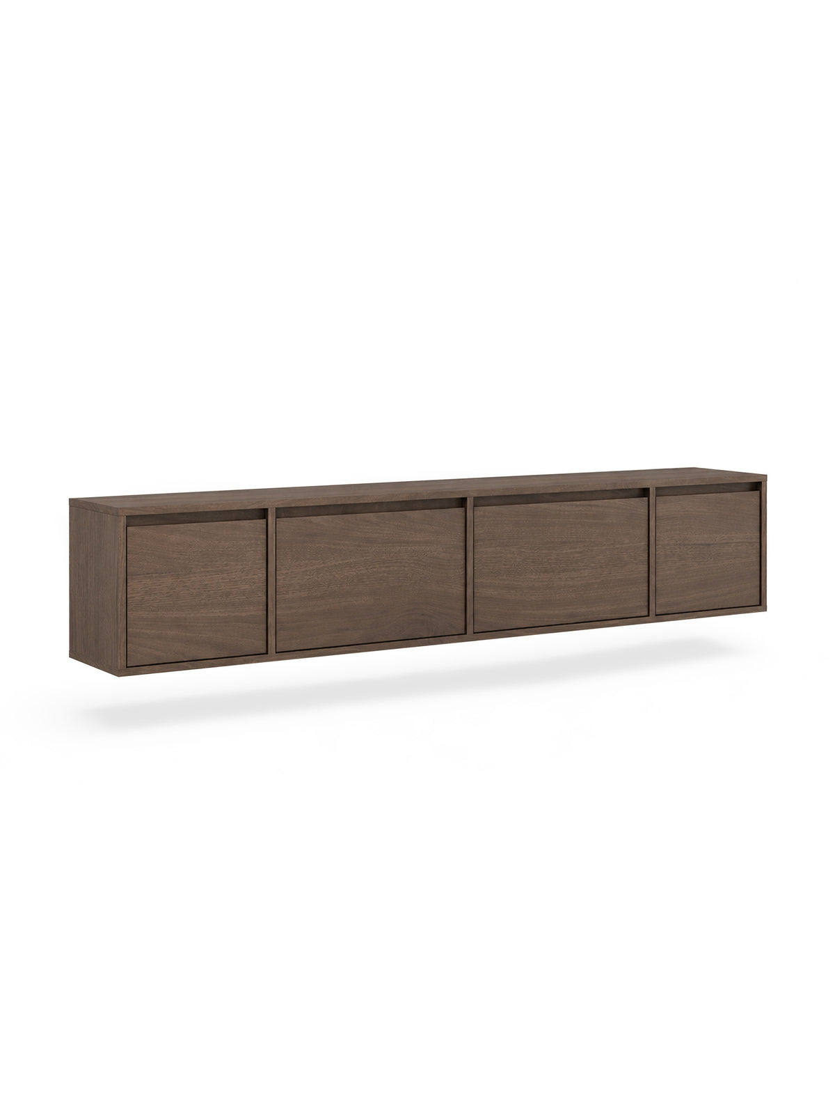 Zolia 180 cm-es, négyajtós, falra szerelhető RTV szekrény orzech elegant színben
