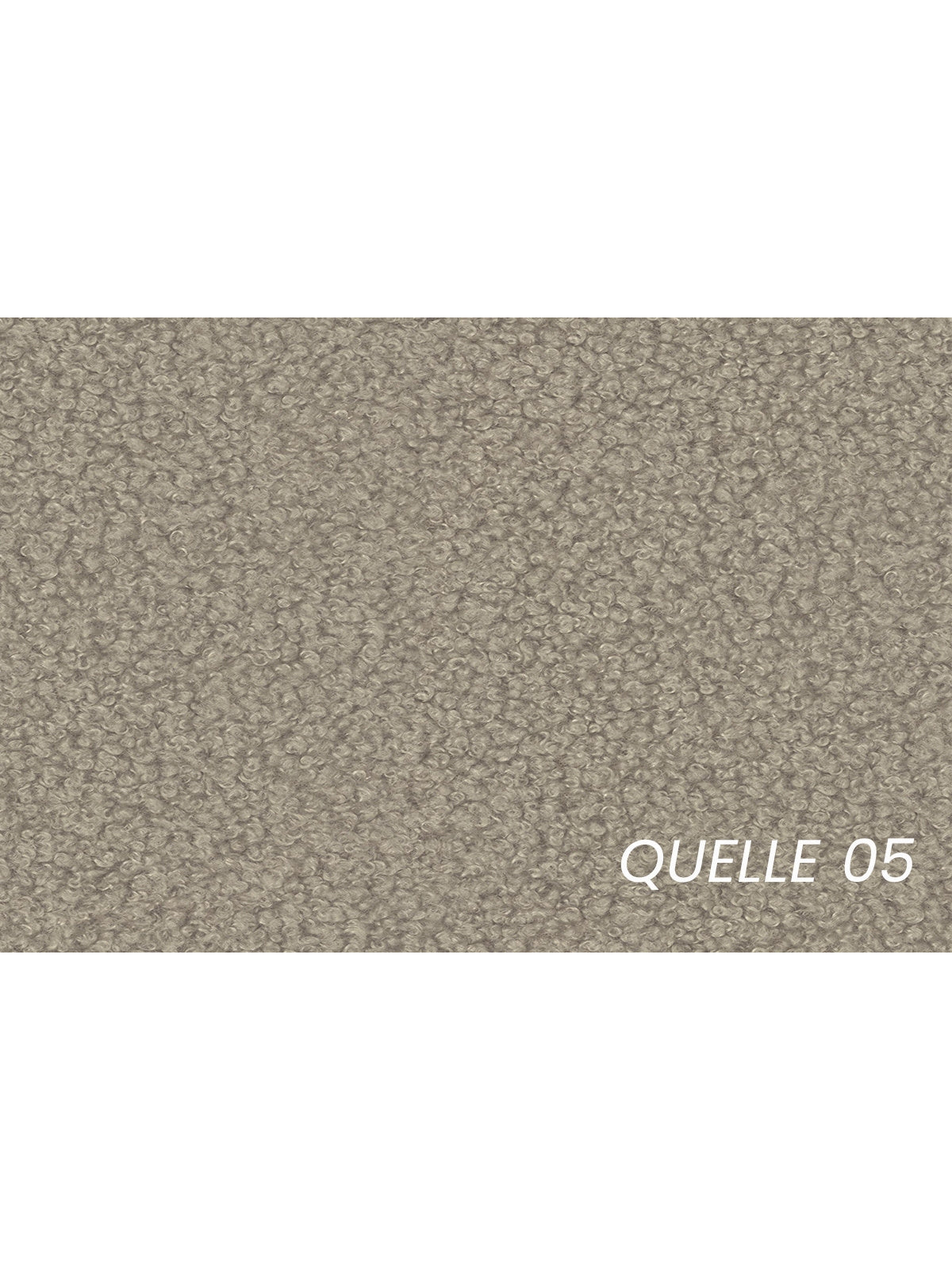 Tesia 180x200 kárpitozott ágy sötét bézs boucle Quelle 05 anyaggal, tárolóval