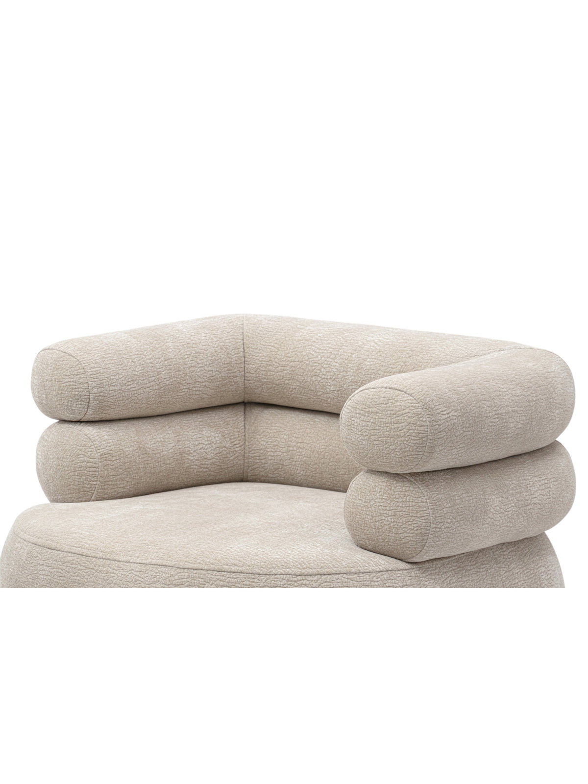 Melos forgó pihenőfotel világos színben, puha formázott háttámlával