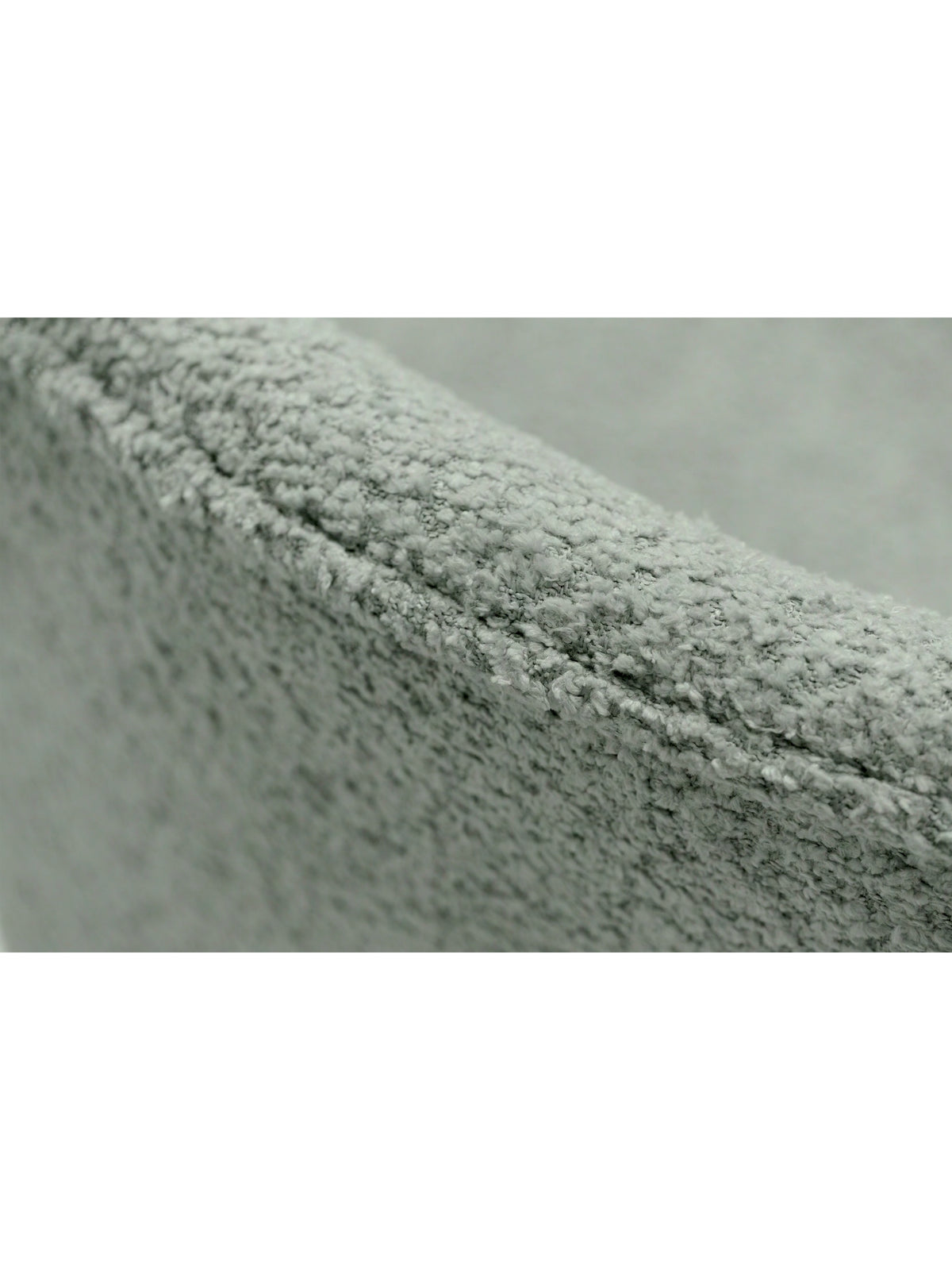Aveliro világoszöld bouclé Catch Me 13 kárpitozott kagylószék, háttámla részlet