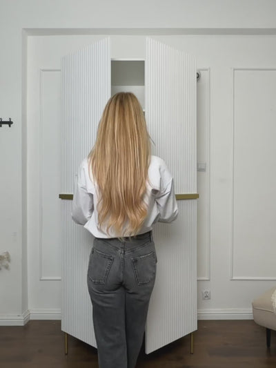 Szafa Nicole 100 cm z szufladami - czarny mat / czarne uchwyty