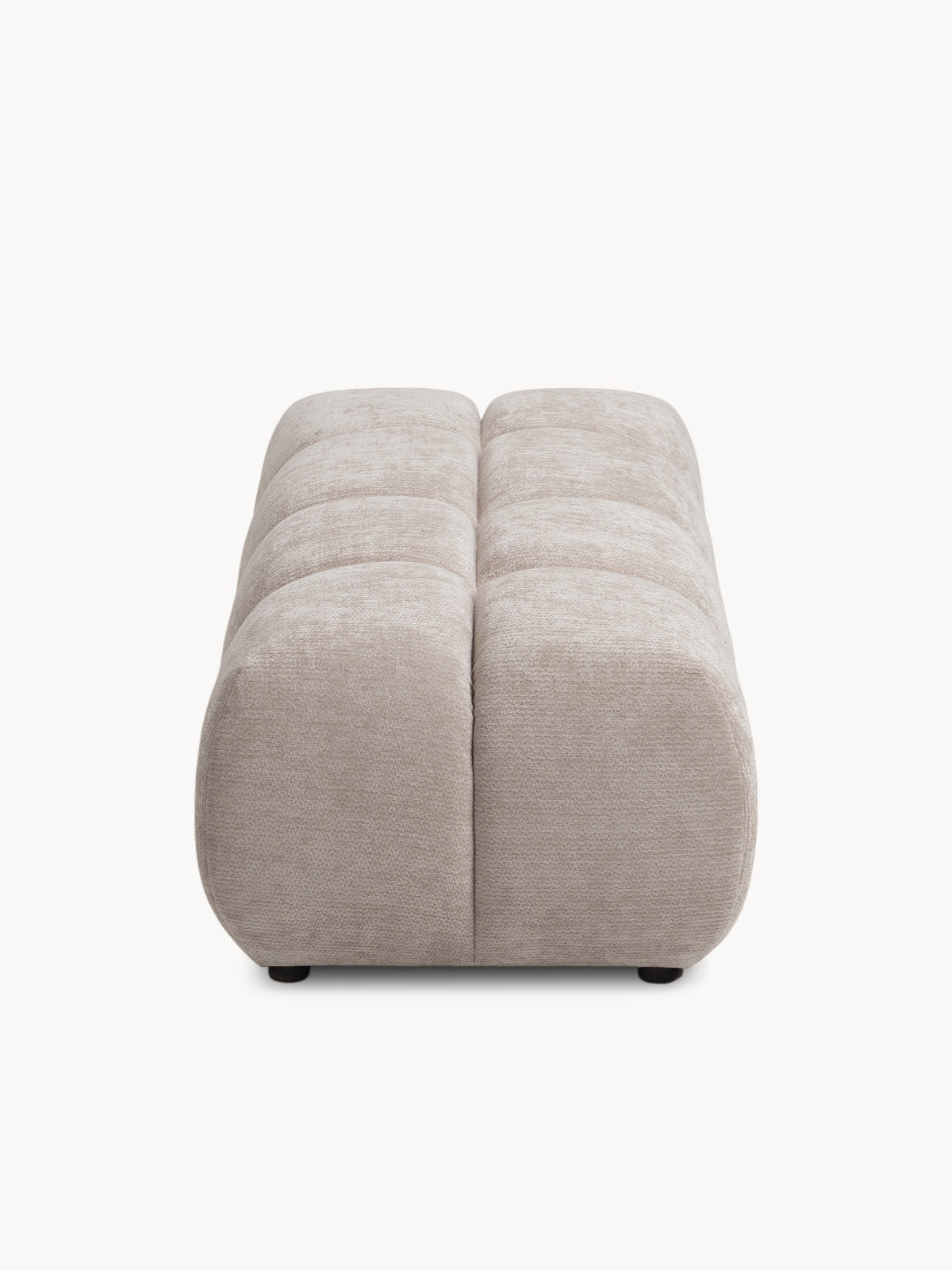 puff kárpitozott Lutario - bézs chenille Vibe 08