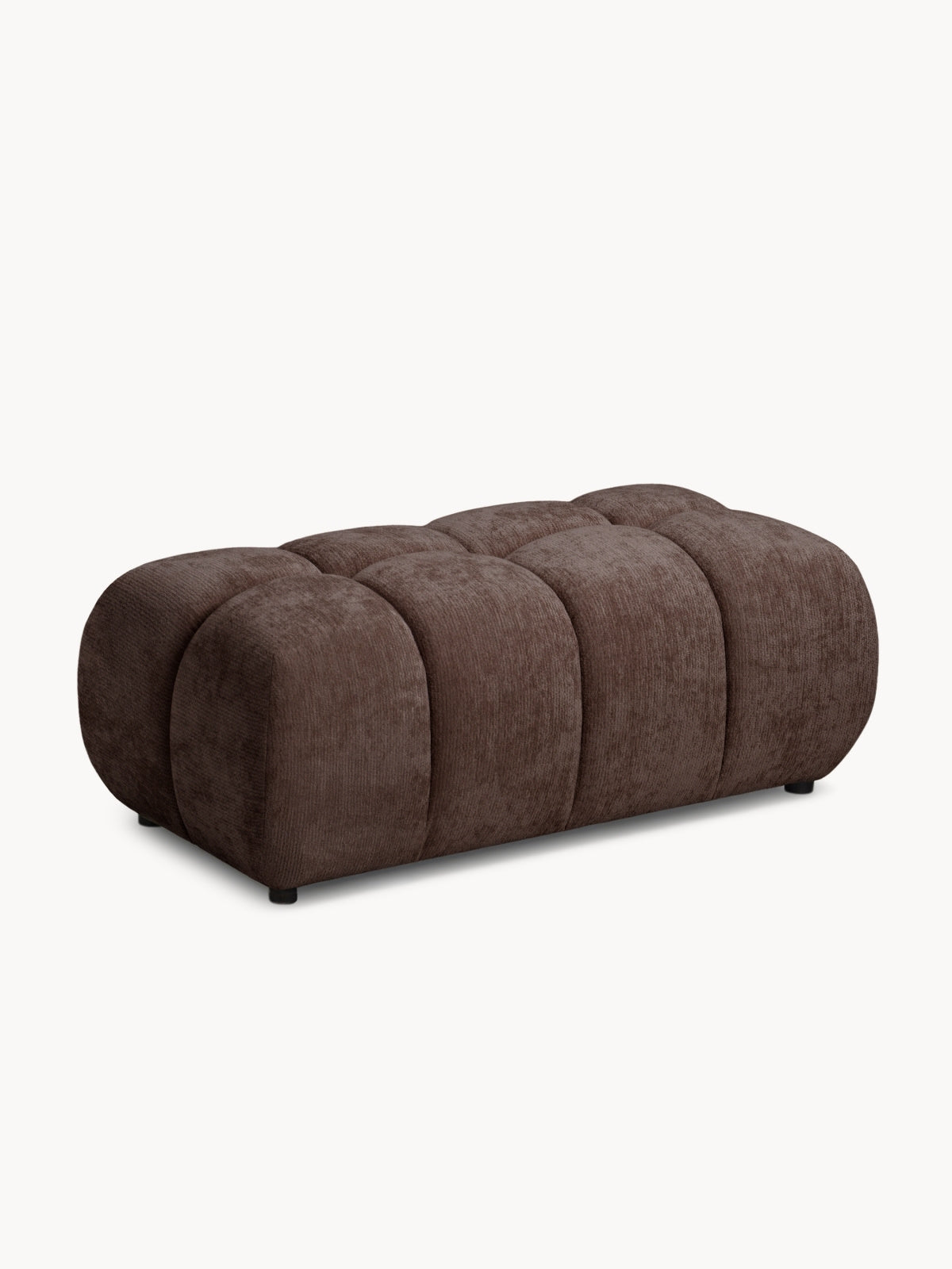 puff kárpitozott Lutario - barna chenille Vibe 26