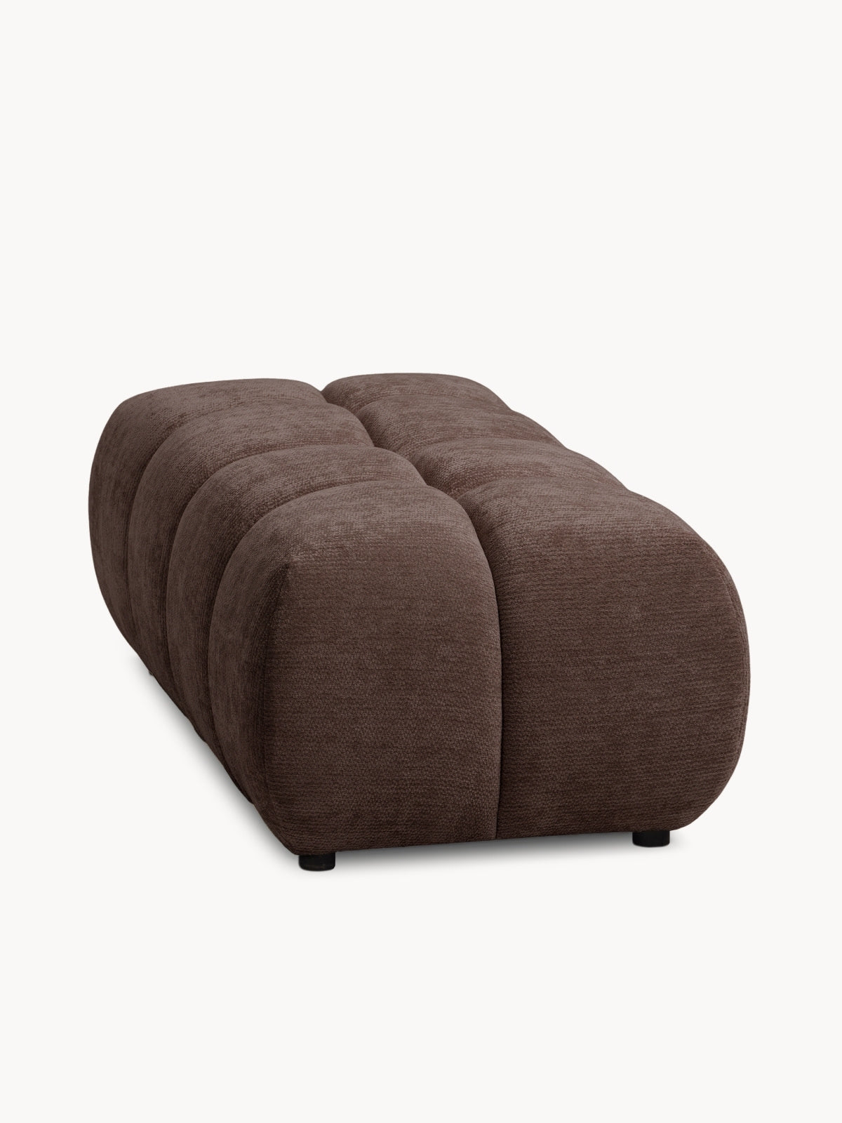 puff kárpitozott Lutario - barna chenille Vibe 26