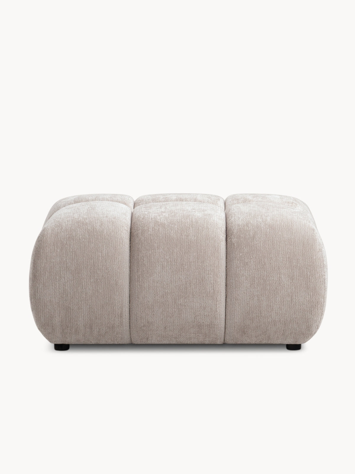 puff kárpitozott Lutario Mini - bézs chenille Vibe 08