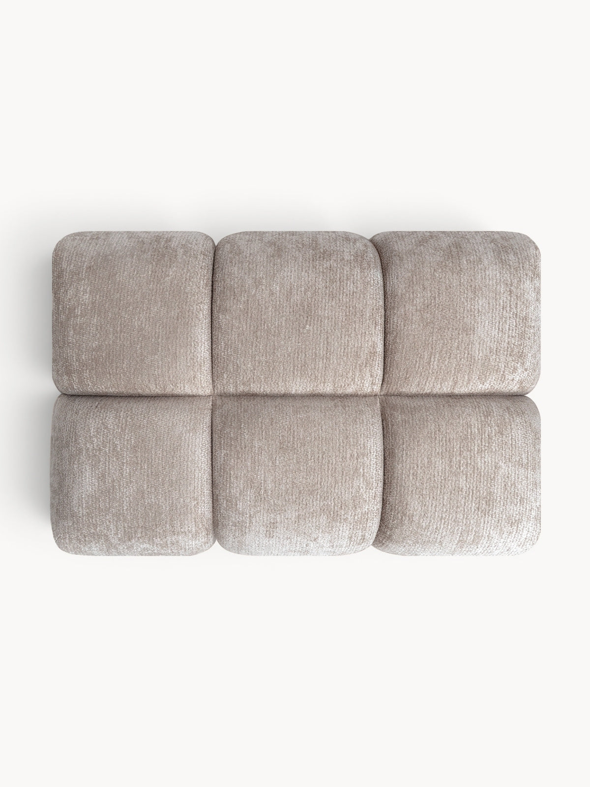 puff kárpitozott Lutario Mini - bézs chenille Vibe 08