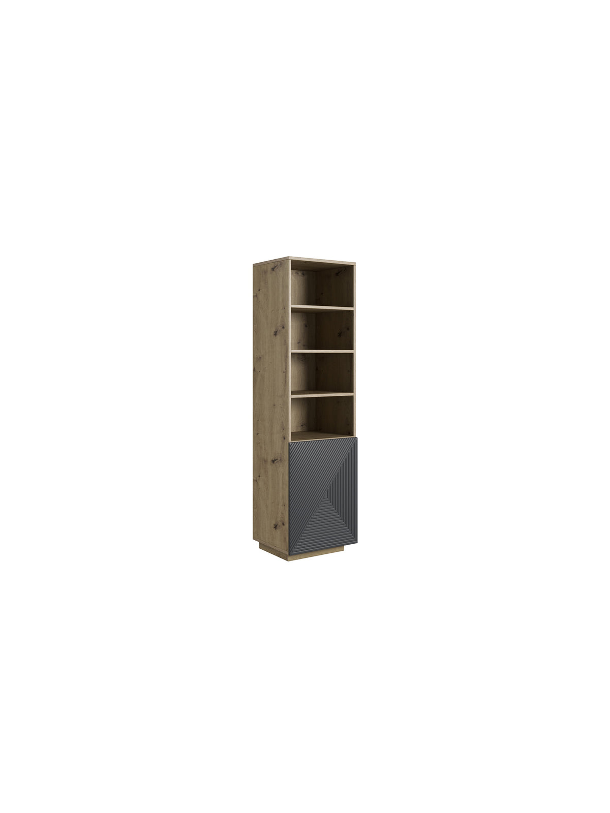 Regal Asha 50 cm z ryflowanym frontem - artisan / rivier stone mat