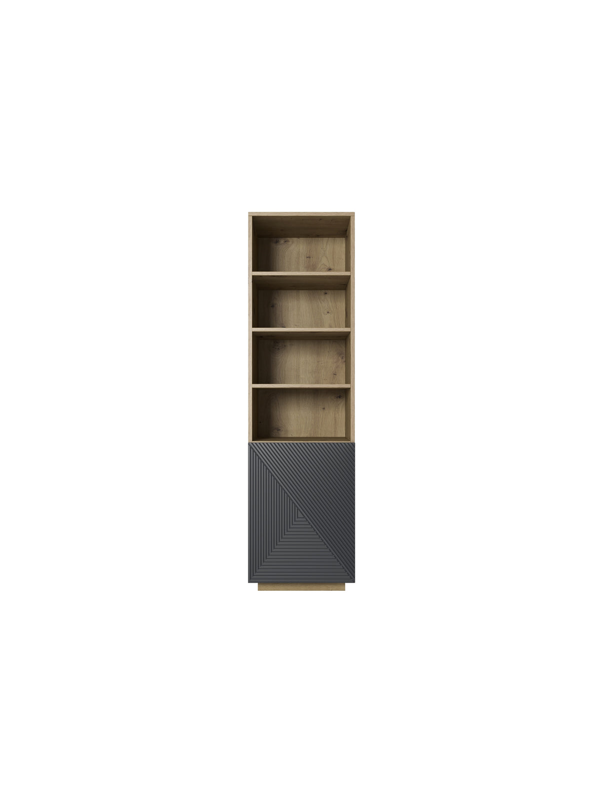 Regal Asha 50 cm z ryflowanym frontem - artisan / rivier stone mat