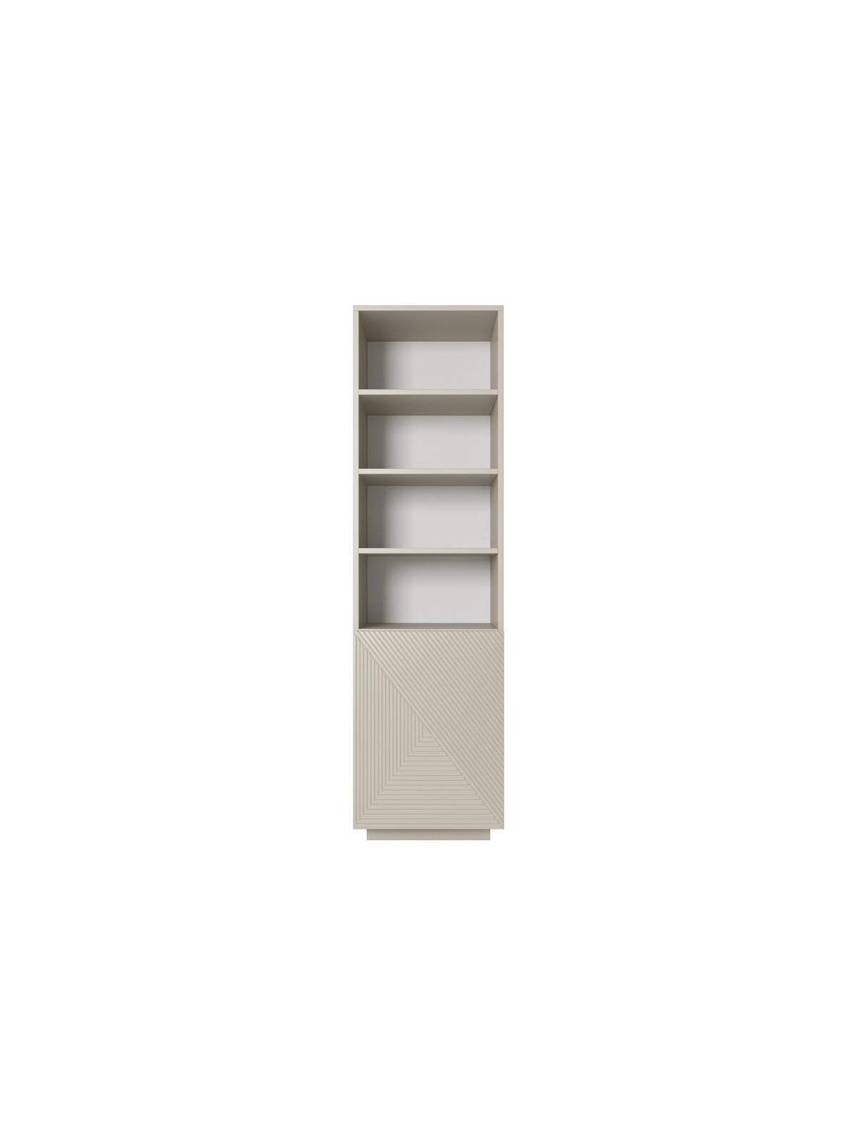 Regal Asha 50 cm z ryflowanym frontem - kasmír