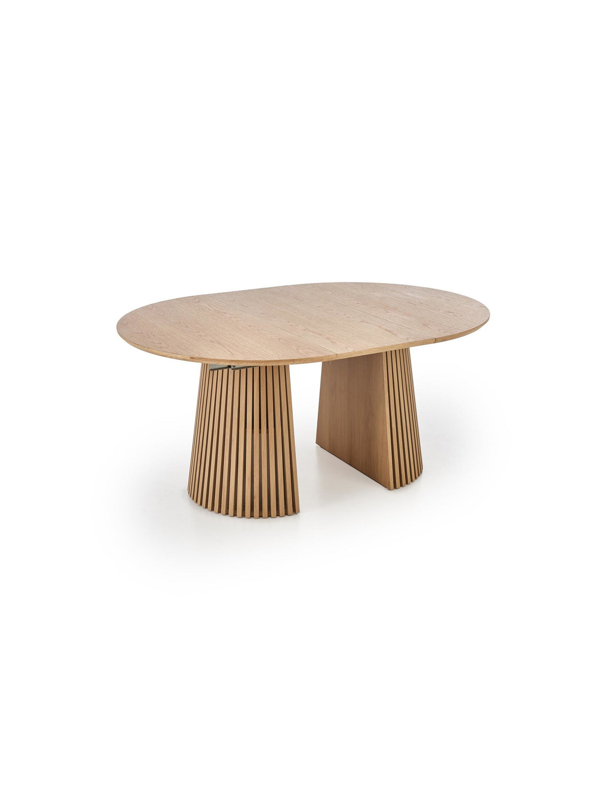 Brevon modern rozkladható kerek asztal 120-210x120 cm természetes tölgy