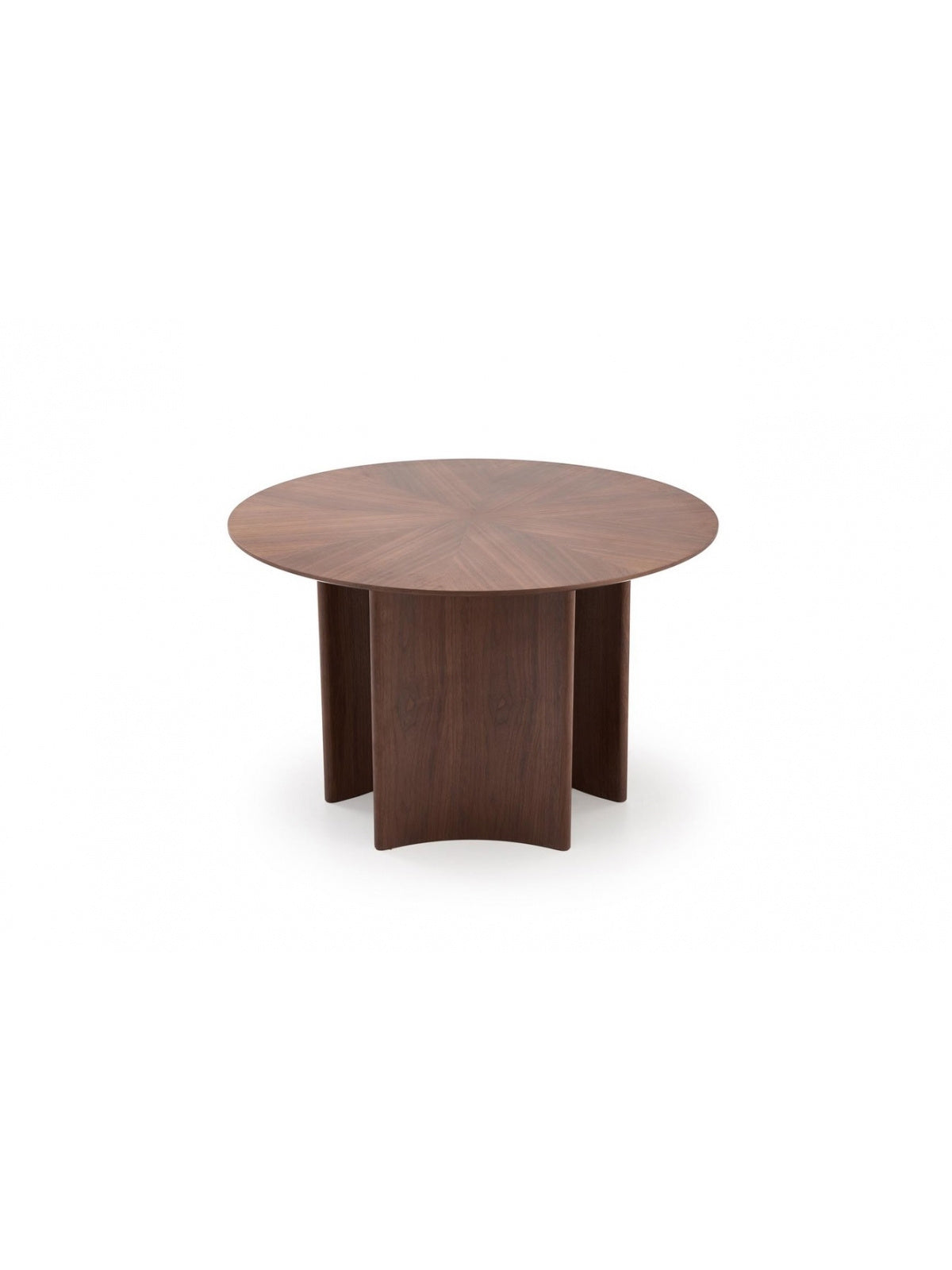 Merulio 120 cm átmérőjű körasztal dió színben, modern MDF anyagból