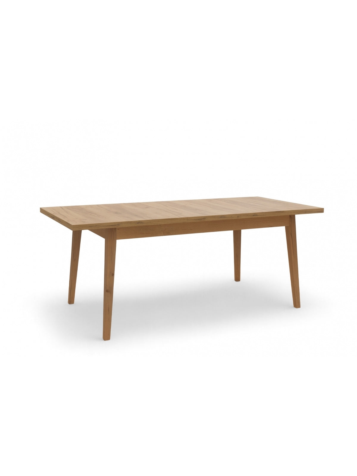 Stół rozkładany Paris 160-200x90 cm w stylu Mid-Century Modern, drewniany blat i nogi