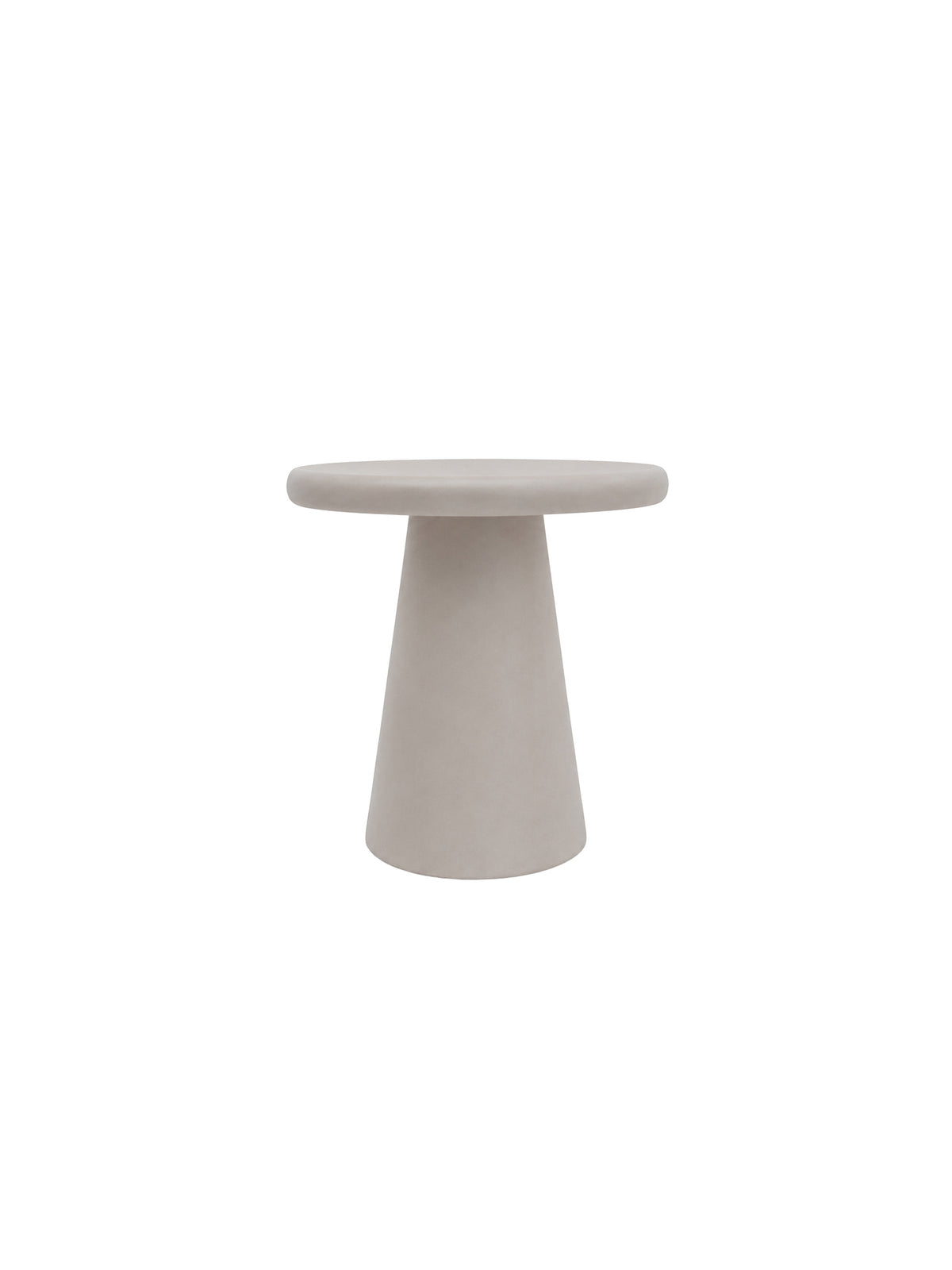 Kerek Clav dohányzóasztal 45 cm világosszürke mikrocement felülettel