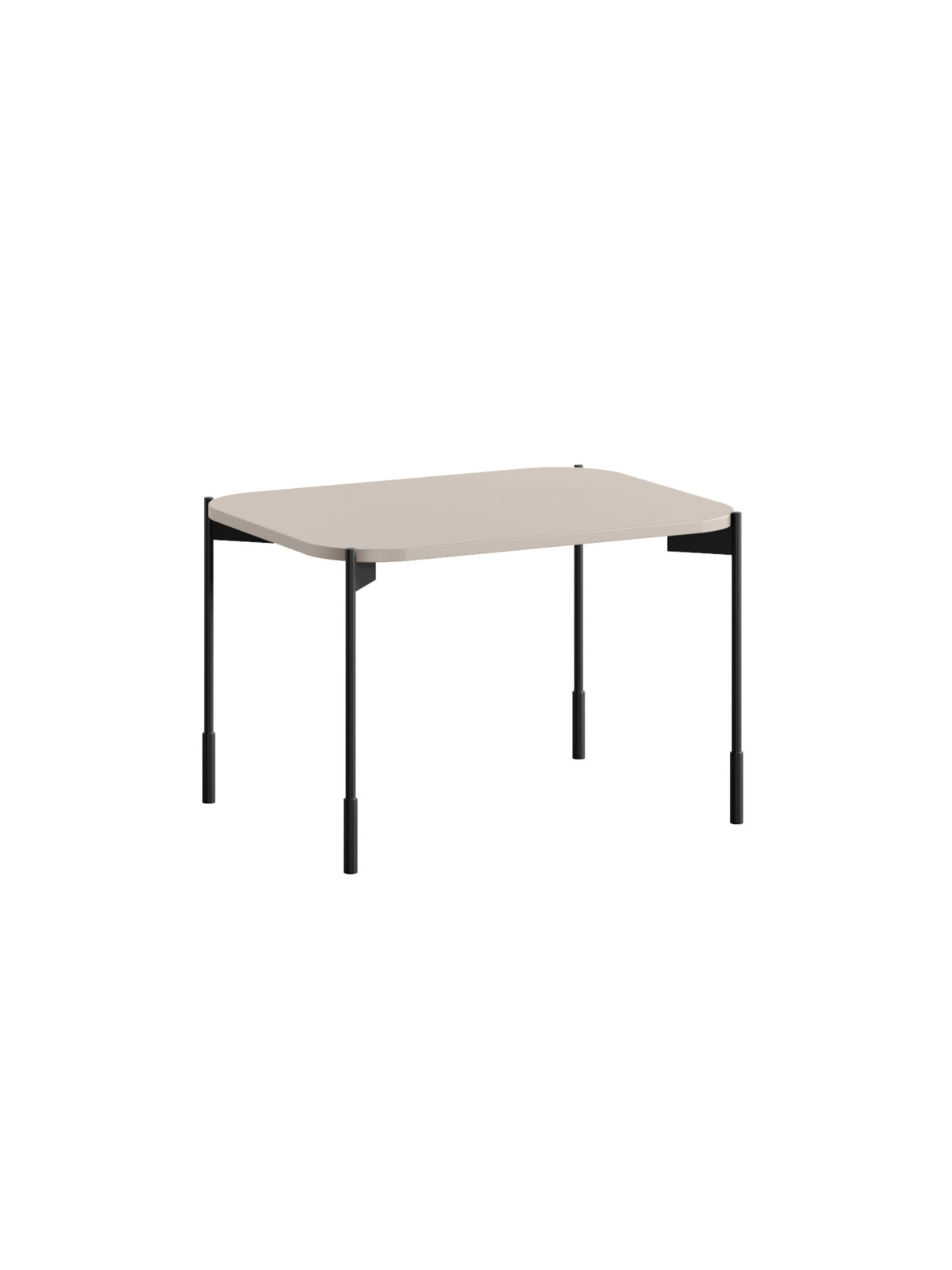 asztal kawowy Sonatia 60 cm prostokatny fém lábakon - kasmír