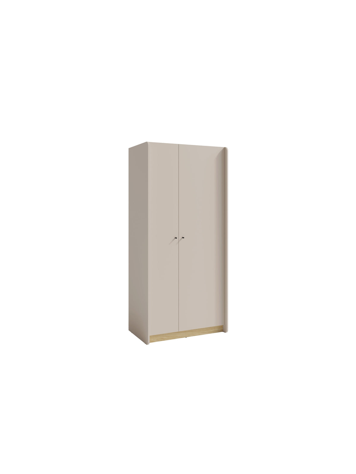 Fiorenza 90 cm szekrény, homokbézs és olajozott tölgy, kétajtós