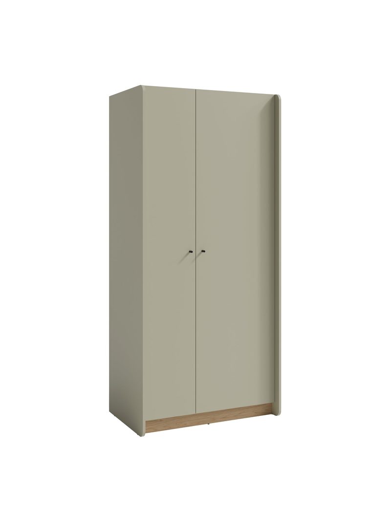 Fiorenza 90 cm-es szekrény eukaliptusz színben, baltic dune tölgy fronttal, 2 ajtós