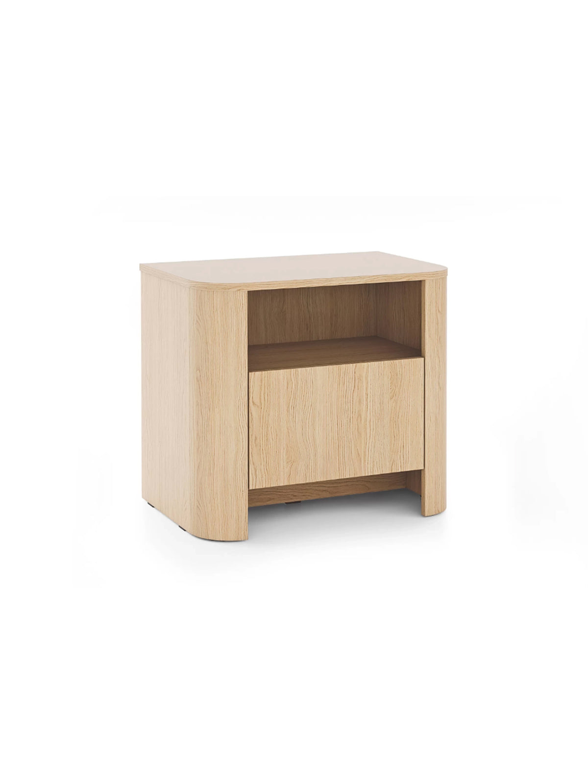 Sorrenti 58 cm éjjeli szekrény, egy fiókkal és ajtóval, dub vicenza színben