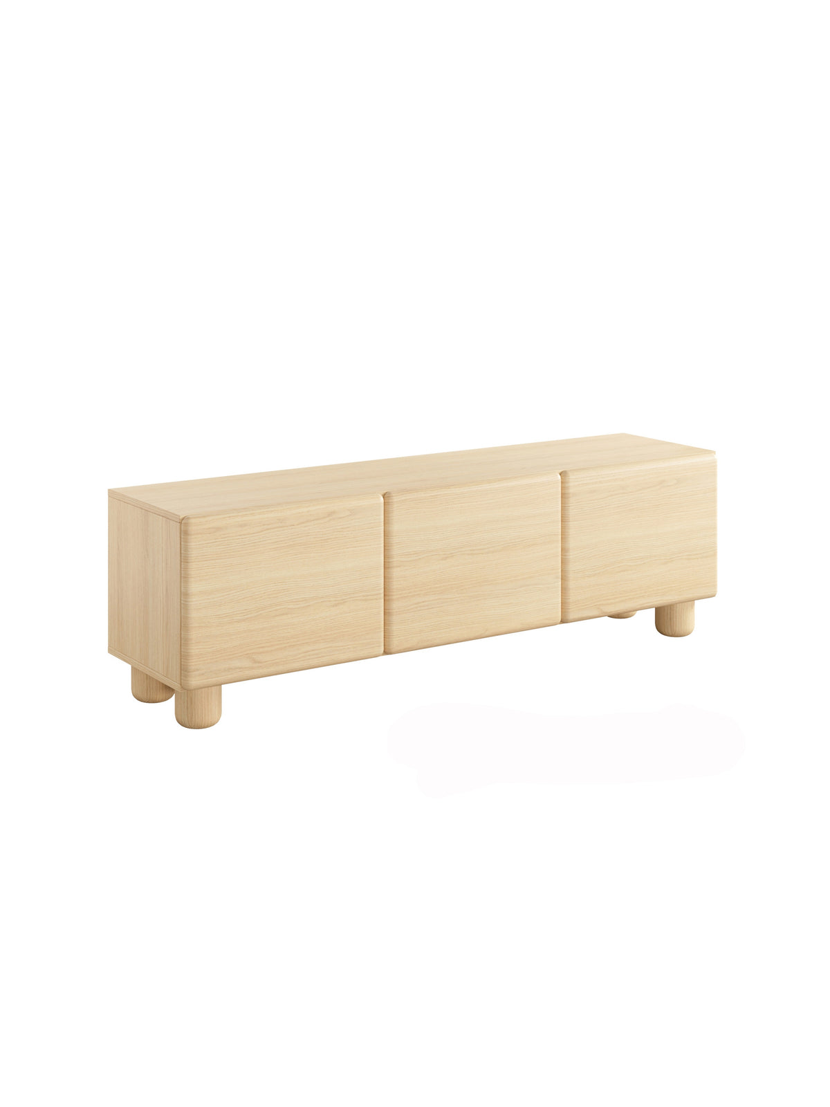 Arlo 150 cm-es TV szekrény három ajtóval, dub vicenza szín, matt felület, elölnézet