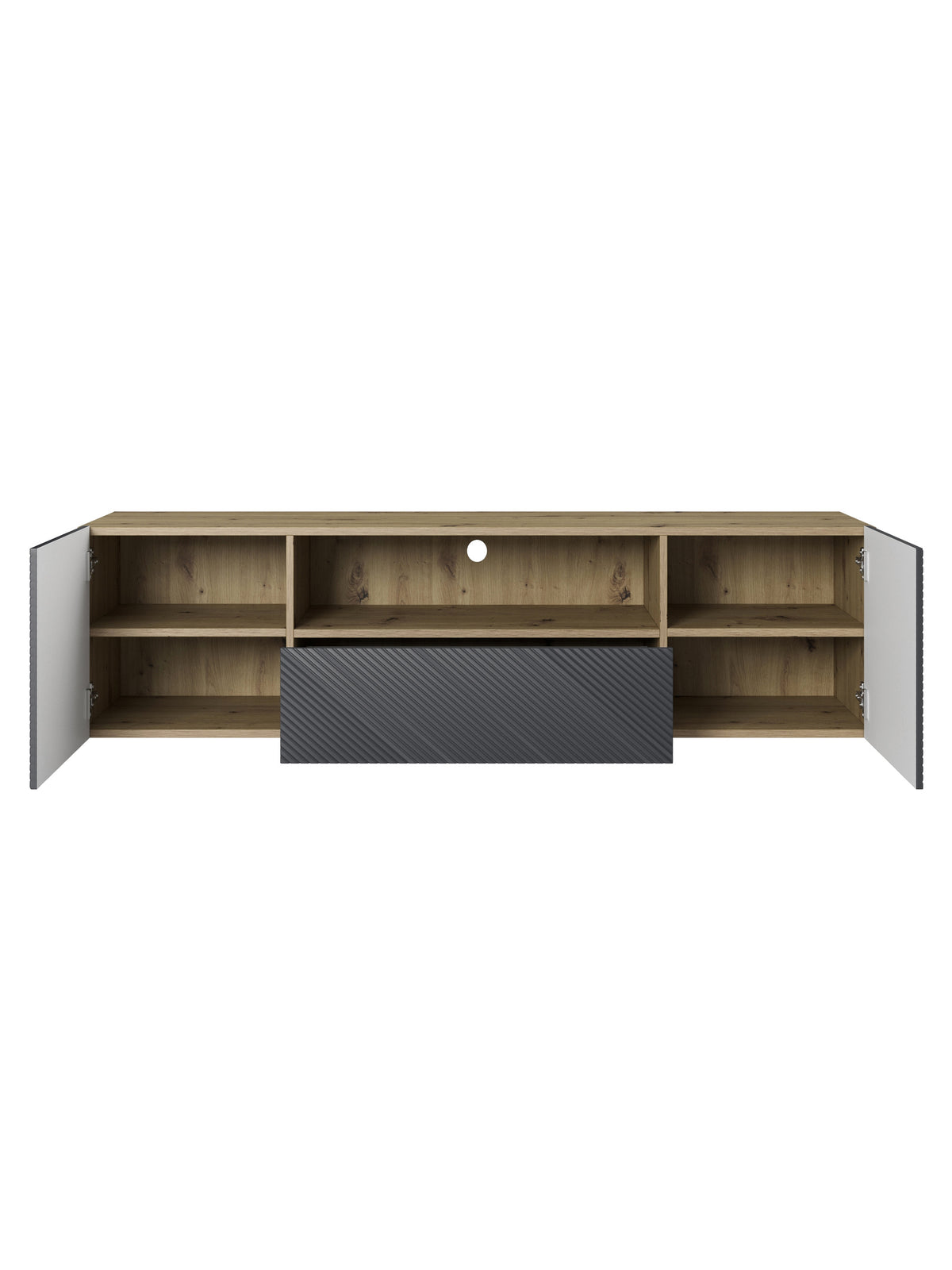 TV-szekrény Asha 167 cm függő z szuflada i wneka - artisan / rivier stone mat